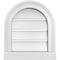 Ekena Millwork Round Top Surface Mount PVC Gable Vent: Functional, w/ 2"W x 2"P Brickmould Sill Frame, 14"W x 16"H GVPRT14X1603SF - alternate 1